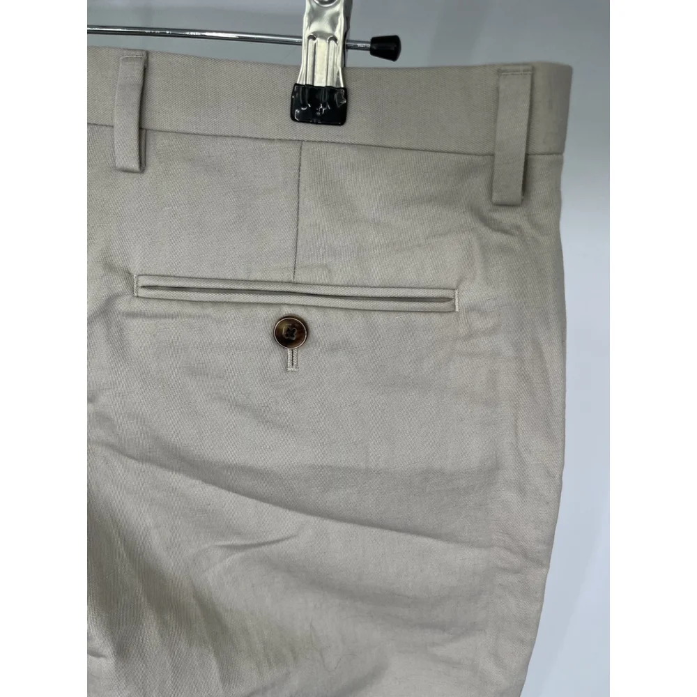 Banana Republic Heritage Pants Mens 33x28 Slim Fit‎ Linen Blend New Hemmed